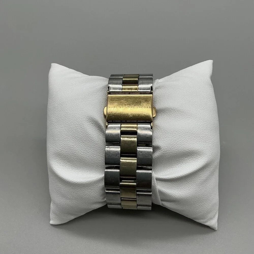 Marc By Marc Jacobs Womens Watch 36mm Two Tone Stainless Bracelet 6.25